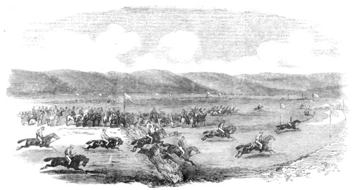 Grand Military Steeplechase in the Crimea, 1856.  Creator: Unknown.