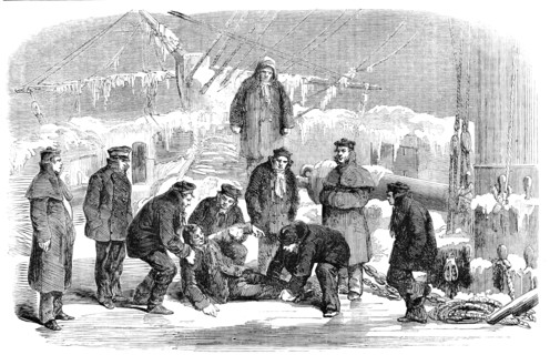 Incident on board "The Cruiser", in the Gulf of Riga, 1856.  Creator: Unknown.