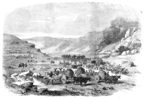 The 45th Regiment, Native Infantry, Burning a Santhal Village and Recovering Plunder, 1856.  Creator: Unknown.