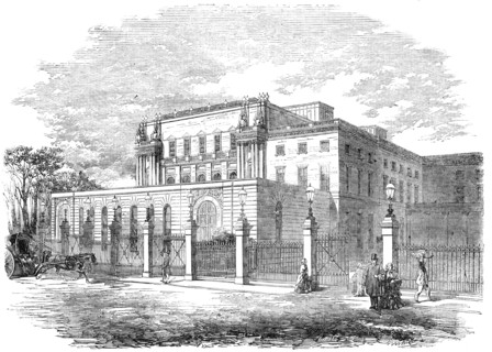Exterior of the New Ball-Room, Buckingham Palace, 1856.  Creator: Unknown.