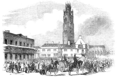 Boston Election - Declaration of the Poll, 1856.  Creator: Unknown.