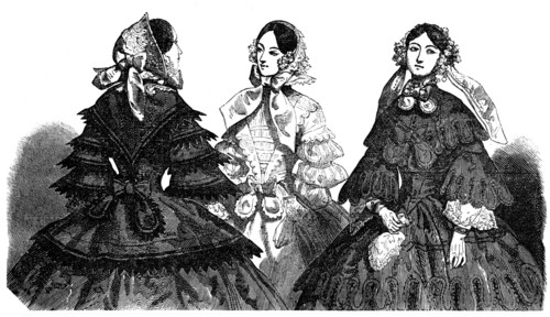 Paris Fashions for April, 1856.  Creator: Unknown.