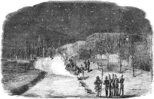 Firing of the Tower Guns [after peace is declared], 1856.  Creator: Unknown.