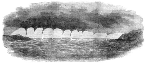 Waterspouts seen off Malta, 1856.  Creator: Unknown.
