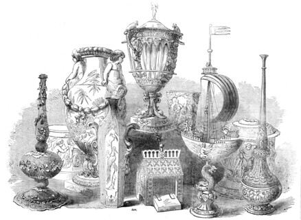 Group of Silver and Porcelain Rarities from the Sibthorp Collection, 1856.  Creator: J. & A.W..