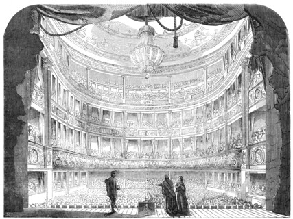 The Royal Italian Opera, Lyceum, 1856.  Creator: Unknown.