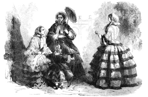 Paris Fashions for May, 1856.  Creator: Unknown.