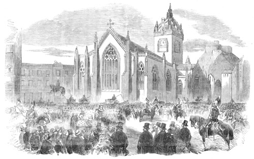 The Reading of the Royal Proclamation of Peace and for a Day of Thanksgiving, at Edinburgh, 1856.  Creator: Unknown.