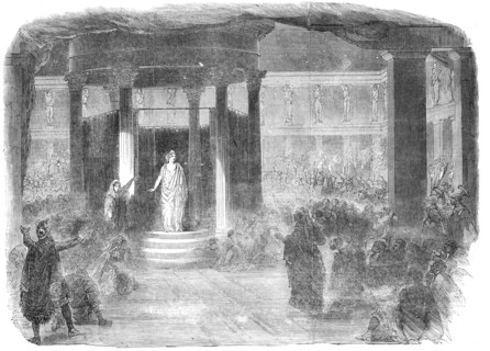 The Statue Scene from "The Winter's Tale", at the Princess' Theatre, 1856.  Creator: Unknown.