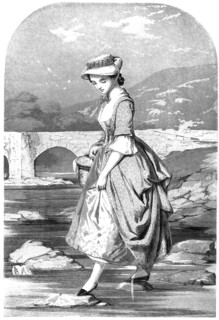 Beauties of England and Wales - "The Squire's Daughter", Staffordshire - by J. Absolon - exhibited i Creator: Unknown.