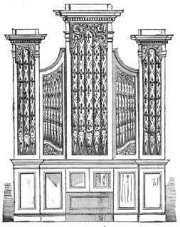New Organ for Archbishop Tenison's Chapel, Regent-Street, 1856.  Creator: Unknown.