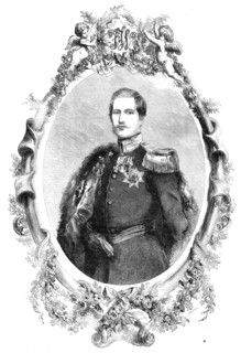 His Royal Highness Frederic William, Prince of Prussia - painted by Winterhalter, 1856.  Creator: Smyth.