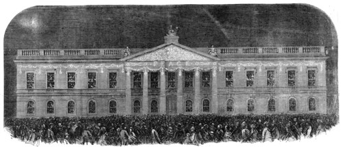The Peace Illuminations - The East India House, 1856.  Creator: Unknown.