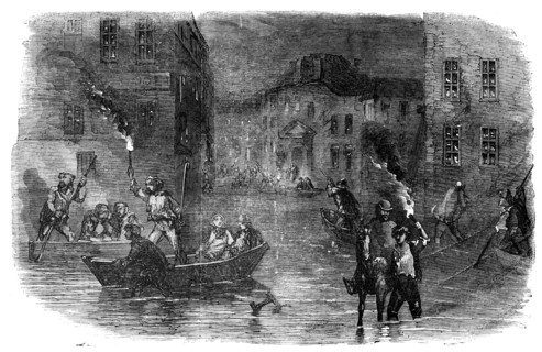 The Inundation at Lyons, 1856.  Creator: Unknown.