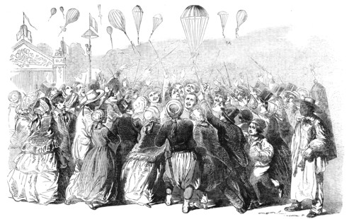 Shower of Bon-Bons on the Esplanade of the Invalides, 1856.  Creator: Unknown.