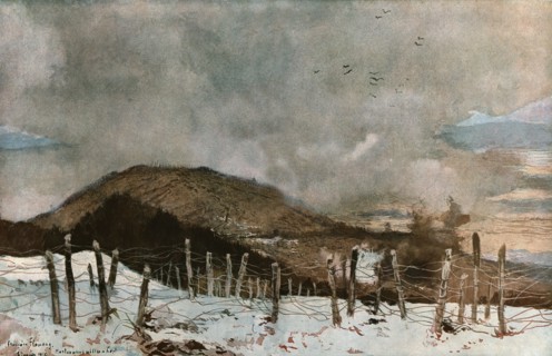 'L'Hartmannswillerkopf 18 janvier 1916', 1916. Creator: Francois Flameng.