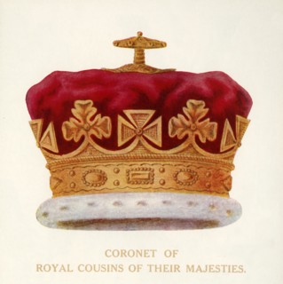 'Coronet of Royal Cousins of Their Majesties', c1911. Creator: Unknown.