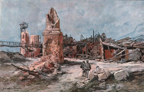 ''La Sucrerie de Dompierre', 1916 (1924). Creator: Francois Flameng.