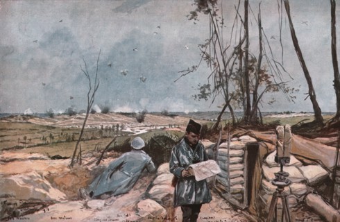 ''La Vallee de la Somme pres de Clery', 1916 (1924). Creator: Francois Flameng.