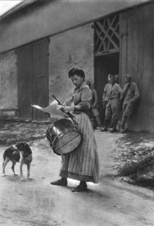 'Les Remplacantes; La Garde Champetre. A Hangest-en-Santerre, en arriere du front de la Somme...1916 Creator: Unknown.