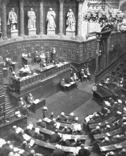 'Le defaitisme et les grands proces; le proces Malvy; l'audience de la Haute-Cour..., 1918. Creator: Unknown.