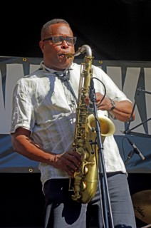 Jean Toussaint, Jean Toussaint Quartet, Battle Jazz Weekend, Battle Castle East Sussex, 24 July 2022 Creator: Brian O'Connor.