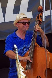 Simon Thorpe, Hexagonal, Battle Jazz Weekend, Battle, East Sussex, 24 July 2022. Creator: Brian O'Connor.