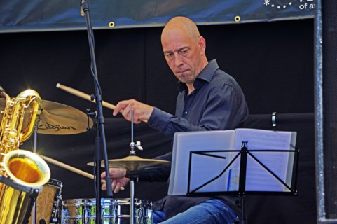 David Giovannini, Hexagonal, Battle Jazz Weekend, Battle, East Sussex, 24 July 2022. Creator: Brian O'Connor.