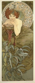 Emerald (From the series "The gems"), 1899. Creator: Mucha, Alfons Marie (1860-1939).