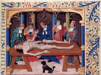 Autopsy. From Livre des propriétés des choses by Barthélemy l'Anglais, 15th century. Creator: Anonymous.