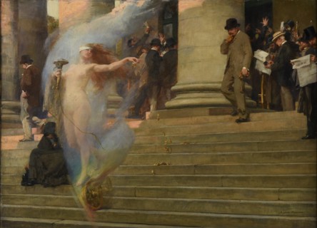 La Fortune passe, 1895. Creator: Maignan, Albert Pierre-René (1845-1908).