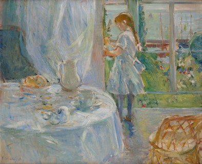 Interior at Jersey or Child with doll, 1886. Creator: Morisot, Berthe (1841-1895).