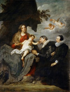 Madonna and Child adored by a married couple, 1630-1632. Creator: Dyck, Sir Anthony van (1599-1641).