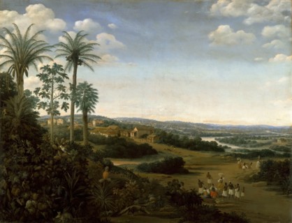 La demeure d'un labrador (Le Village de Serinhaem), c. 1653. Creator: Post, Frans Jansz. (1612-1680).