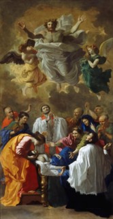 Saint Francis Xavier bringing back to life the daughter of an inhabitant of Kagoshima, 1641. Creator: Poussin, Nicolas (1594-1665).