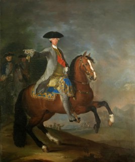 Equestrian Portrait of Charles of Bourbon, Mid of the 18th century. Creator: Liani, Francesco (1712-1780).