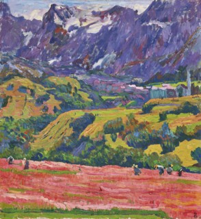 Spring in Bergell, 1912. Creator: Giacometti, Giovanni (1868-1933).