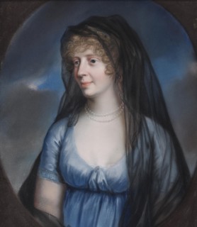 Portrait of Princess Louise of Stolberg-Gedern (1764-1834), Duchess of Saxe-Meiningen. Creator: Schröder, Johann Heinrich (1751-1812).
