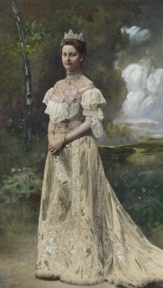 Portrait of Duchess Maria Immakulata of Württemberg, Archduchess of Austria (1878-1968), c. 1900. Creator: Andersen, Th. (active ca 1900).