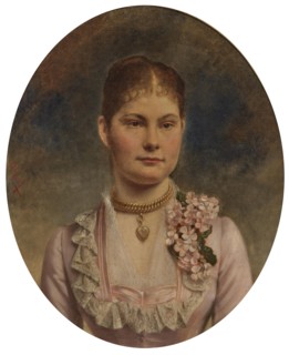 Portrait of Duchess Marie Amelie of Württemberg (1865-1883). Creator: Graf, Ludwig (1838-1894).