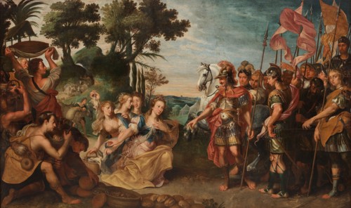 David und Abigail, Early 17th century. Creator: Voet, Matthijs (active Early 17th century).