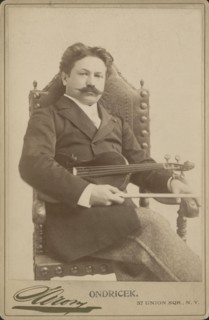 Portrait of the violinist and composer Frantisek Ondricek (1857-1922). Creator: Sarony, Napoleon (1821-1896).