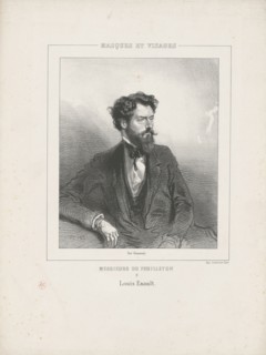 Portrait of Louis Énault (1824-1900), 1853. Creator: Gavarni, Paul (1804-1866).