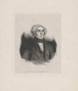 Portrait of Mathieu Guillaume Thérèse Villenave (1762-1846) , 1839. Creator: Gavarni, Paul (1804-1866).
