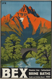 Bex brine baths. Simplon Line, 1930. Creator: Nicollerat, Aimé-Félix (1876-1946).
