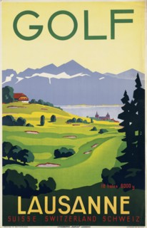Golf. Lausanne , 1936. Creator: Bovard, Fortuné (1875-1947).