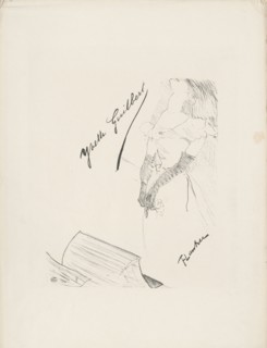 Frontispiece for the "Yvette Guilbert" Album, 1898. Creator: Toulouse-Lautrec, Henri, de (1864-1901).