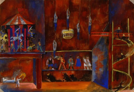 Stage design for the ballet The Nutcracker by P. Tchaykovsky, 1929. Creator: Dmitriyev, Vladimir Vladimirovich (1900-1948).