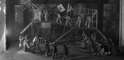 Stage design for the theatre play The Magnanimous Cuckold (Le Cocu Magnifique) by F. Crommelynck, 19 Creator: Popova, Lyubov Sergeyevna (1889-1924).