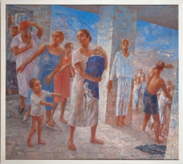 Crimean earthquake, 1927-1928. Creator: Petrov-Vodkin, Kuzma Sergeyevich (1878-1939).